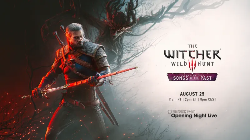 The Witcher 3 ressort Geralt ce soir : Songs of the Past se montrera à la gamescom